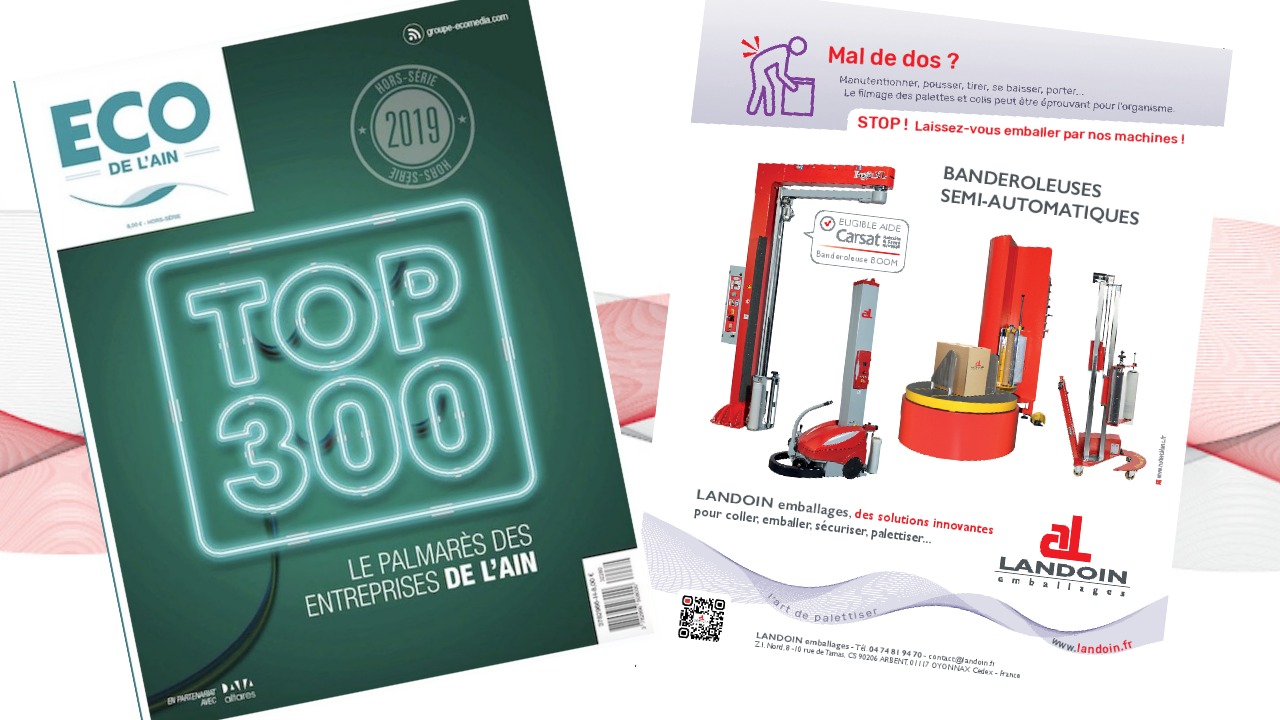 LANDOIN emballages dans le TOP300 des entreprises de l’Ain